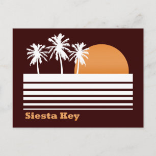 Retro Siesta Key Postcard