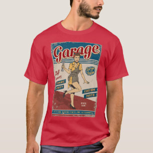 Retro sign, vintage advertising sign motif, car g T-Shirt