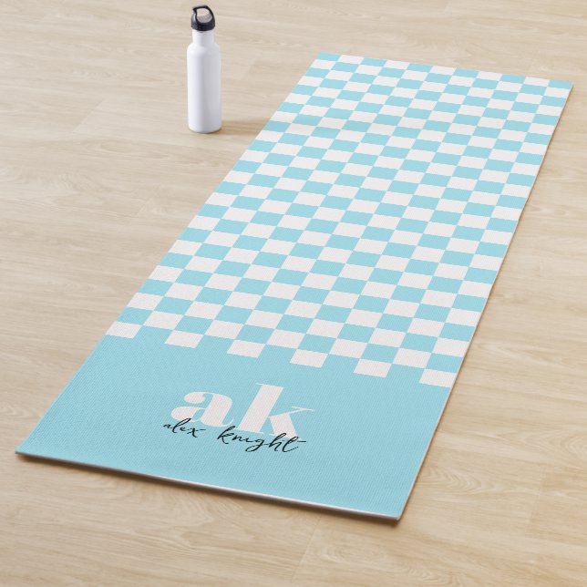 Retro Signature Monogram Checkered Yoga Mat (In Situ)