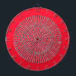 Retro Silver and Red Art Deco Dart Board<br><div class="desc">The Retro Silver and Red Art Deco Dart Board, is a stunning Dart Board designed for you to aim at very specific locations on the board, you can also assign extra points for every perfect throw that hits any of the silver dots. This is was designed to build hand and...</div>
