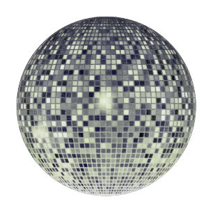 Retro Silver Disco Ball Cutting Board
