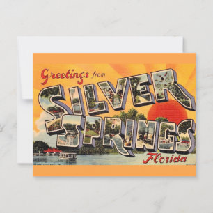 Retro Silver Springs Attraction  Postcard