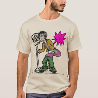 Retro Singing Expressionism Art Design T-Shirt