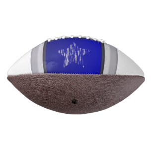 Retro Single Star 2 Panel Blue Design Football