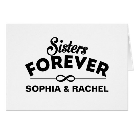 Retro - Sisters Forever Cards (Front Horizontal)