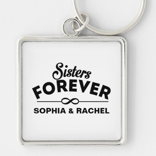 Retro _ Sisters Forever Keychain