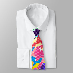 Retro, sixties, abstract neck tie