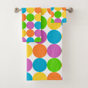 retro sixties bath towel set