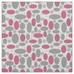 retro, sixties, polka dots, grey and pink fabric