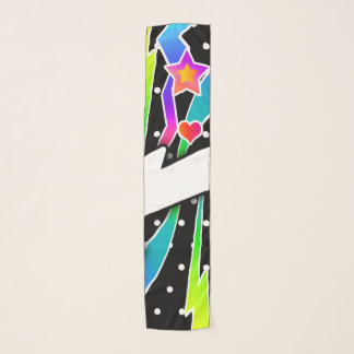 RETRO SIXTIES POP ART in Black Scarf
