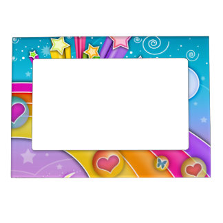 RETRO SIXTIES POP ART SKY MAGNETIC PICTURE FRAME