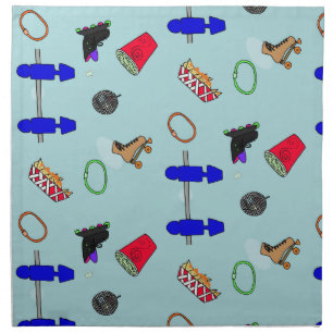 Retro Skating Rink napkins
