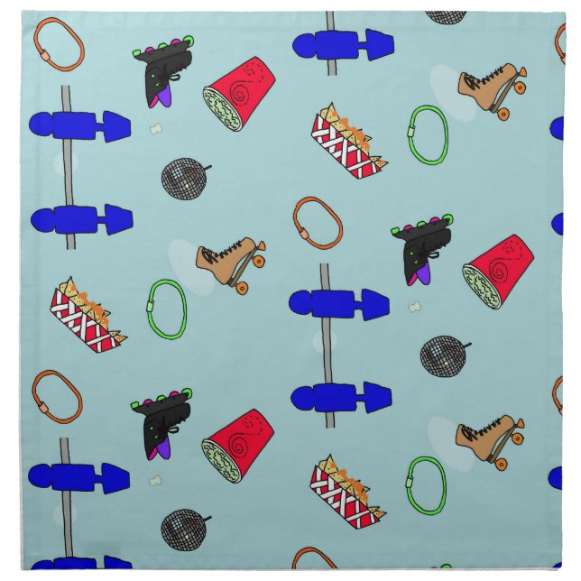 Retro Skating Rink napkins (Front)