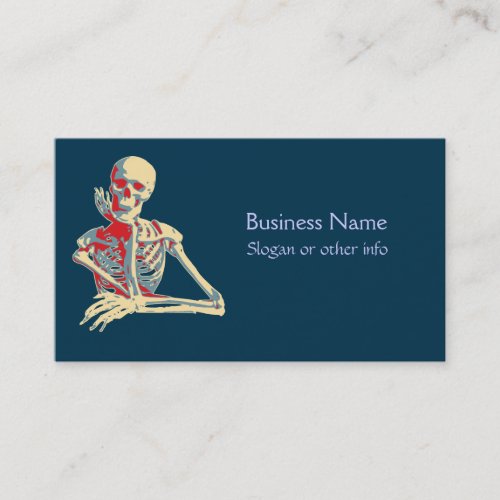 Retro Skeleton Business Card