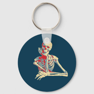 Retro Skeleton Keychain