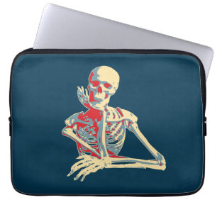 Retro Skeleton Laptop Sleeve