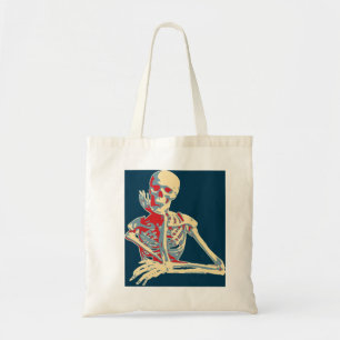 Retro Skeleton Tote Bag