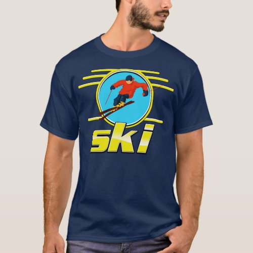 Retro ski 1 T_Shirt