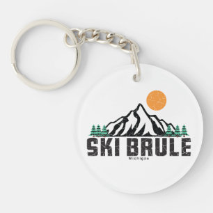 Retro Ski Brule Keychain