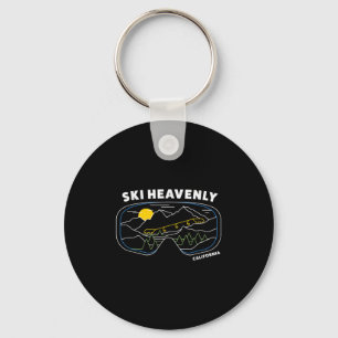 Retro Ski Heavenly Ski Resort - Us Ski Resort Ski  Keychain