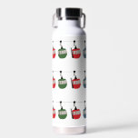 Retro Ski Lift Skiing Illustration Water Bottle<br><div class="desc">Modern ski themed gift for him and her. Retro ski lift gondola illustration pattern for skier. Skiing,  skier,  skis,  snowboard,  snowboarding themed home decor and gifts.</div>