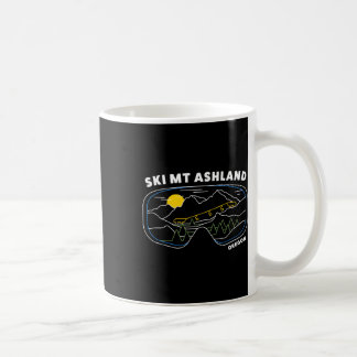 Retro Ski Mt Ashland Oregon Ski Resort, Us Ski Res Coffee Mug