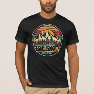 Retro Ski Sundown T-Shirt