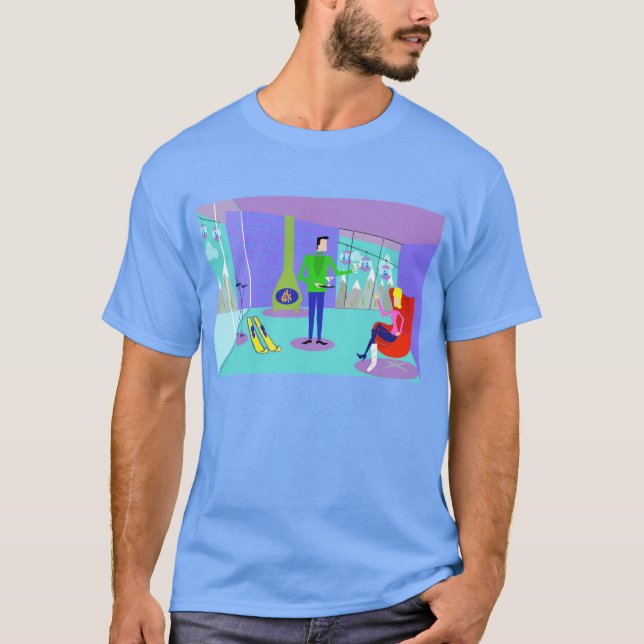 Retro Ski Vacation T-Shirt (Front)