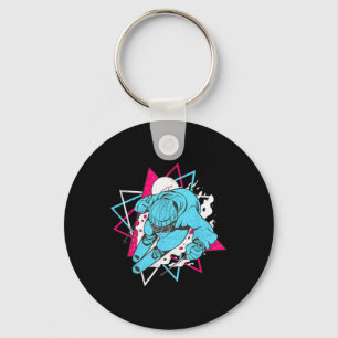 Retro Ski Vintage 80s 90s Skiing Outfit 3 Keychain