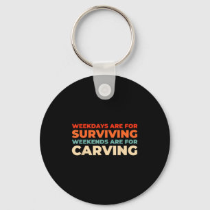 Retro Skier Ski Winter Sports - Vintage Skiing Keychain