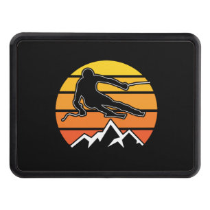 Retro Skiing Hitch Cover