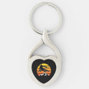 Retro Skiing Keychain