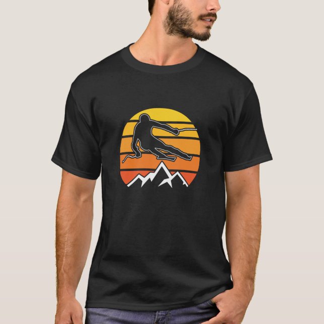 Retro Skiing T-Shirt (Front)