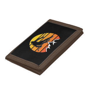 Retro Skiing Tri-fold Wallet