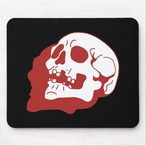 Retro Skull Bone Art Mouse Pad