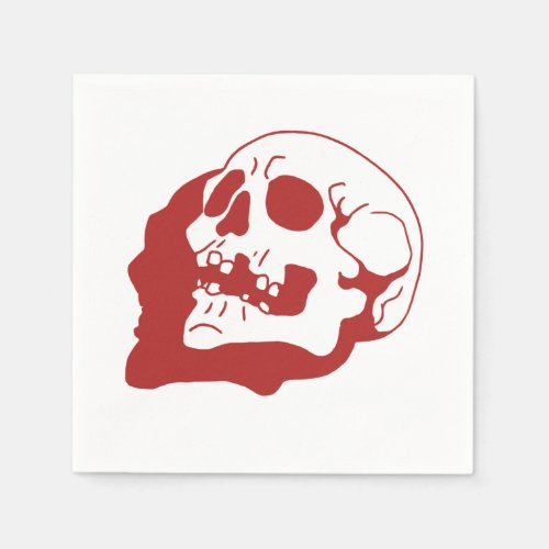 Retro Skull Bone Art Napkins