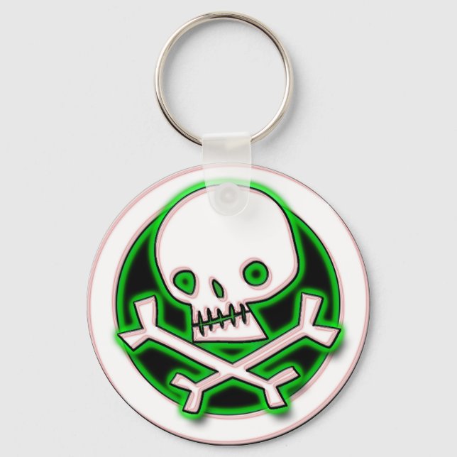 RETRO SKULL KEYCHAIN (Front)