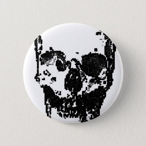 Retro Skull Pinback Button
