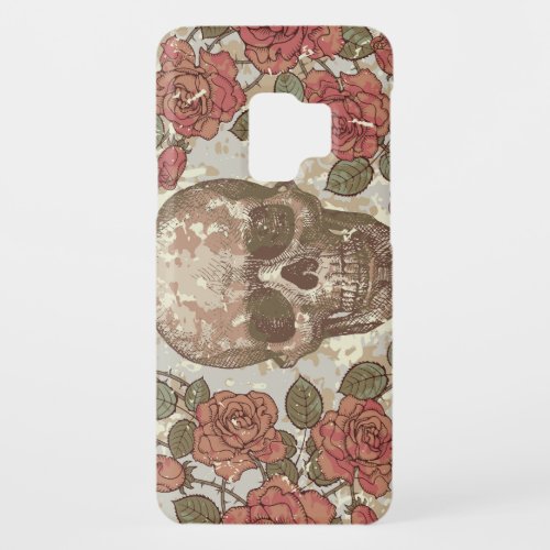 Retro Skulls and Roses Ornament Case_Mate Samsung Galaxy S9 Case