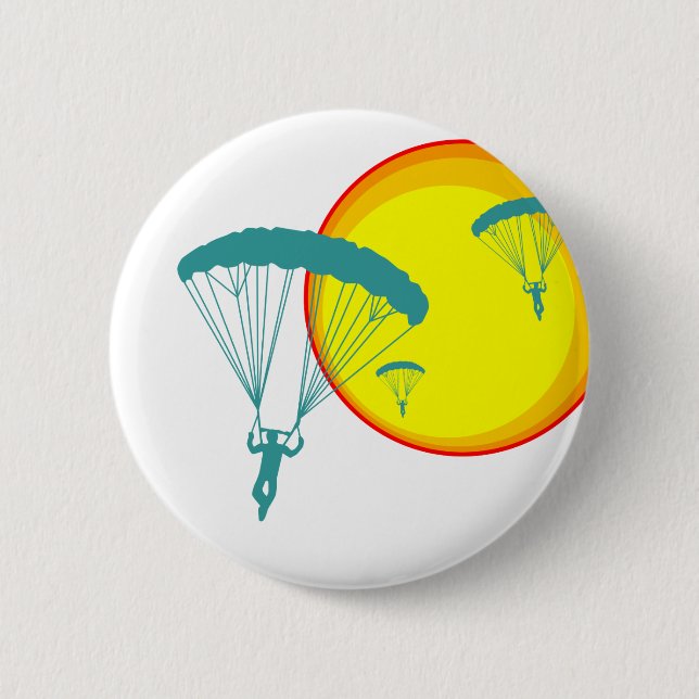 retro sky divers button (Front)