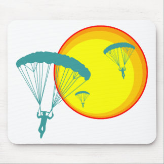 retro sky divers mouse pad