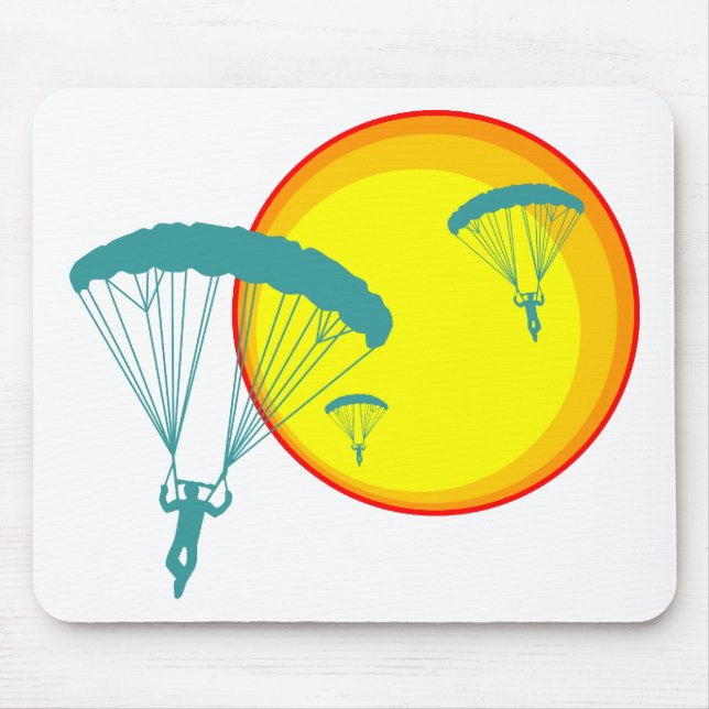 retro sky divers mouse pad (Front)