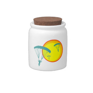 retro skydivers candy jar