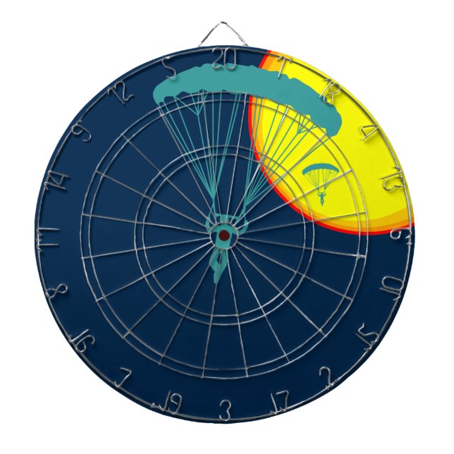 retro skydivers dart board (Front)