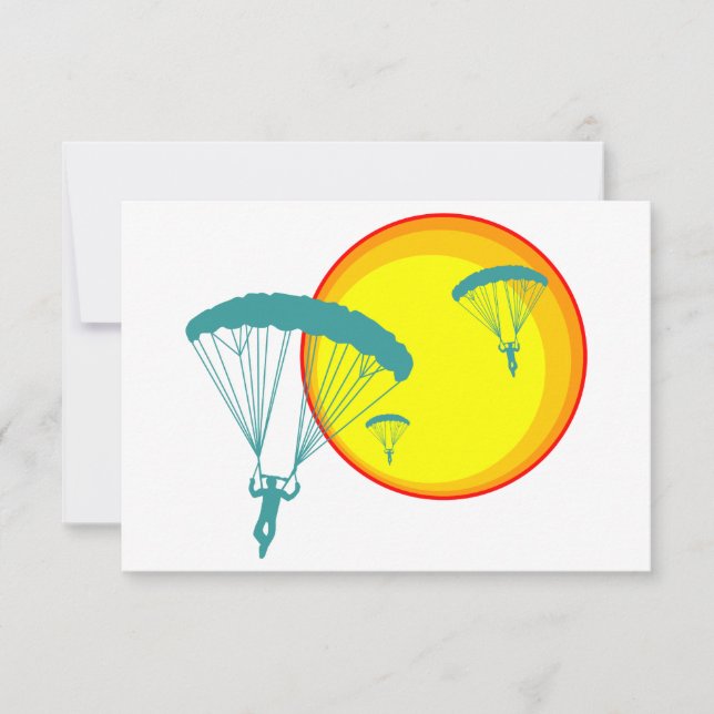 retro skydivers invitation (Front)