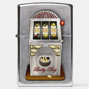 Retro Slot Machine Lucky Jackpot Zippo Lighter