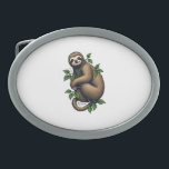 Retro Sloth Line Art Vintage Tee (4) Belt Buckle<br><div class="desc">Retro Sloth Line Art Vintage Tee (4)</div>