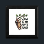 Retro Sloth Quote Shirt Funny Slow Life Vintage Te Gift Box<br><div class="desc">Retro Sloth Quote Shirt Funny Slow Life Vintage Tee</div>