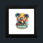 Retro Sloth Vacation Shirt Funny Tropical Relax De Gift Box<br><div class="desc">Retro Sloth Vacation Shirt Funny Tropical Relax Design 2</div>