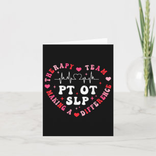 Retro Slp Ot Pt Valentines Day Heart Love Therapy Card